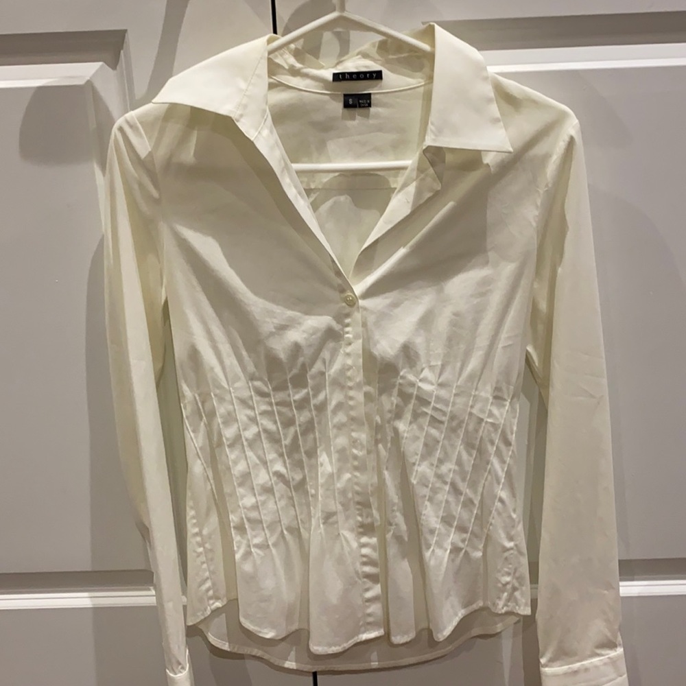 Theory white blouse